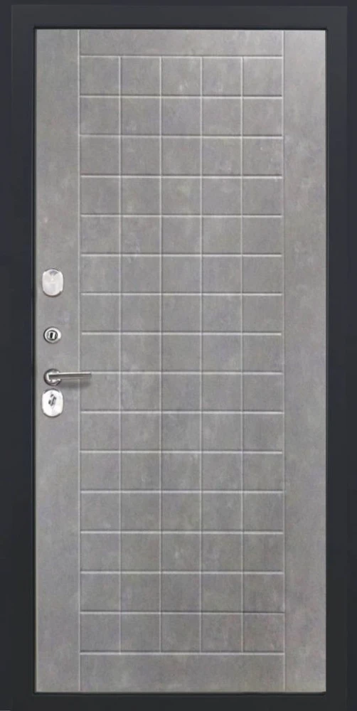 Входная дверь ДвериПРО Квадро ФЛ-256 (10мм, бетон пепельный) DPRO204330 внутренняя сторона